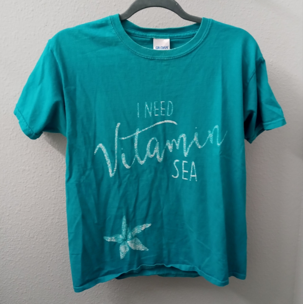 Teal Graphic T-Shirt Vitamin Sea